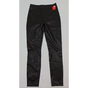 New Spanx Faux Leather Pull On Pants Womens Size Large Tall Black LT 20282T
